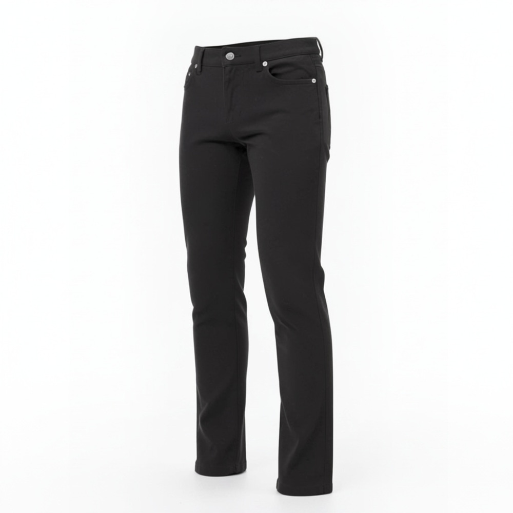 Calvin Klein Jeans Women's Black Straight Leg Stretch Pants